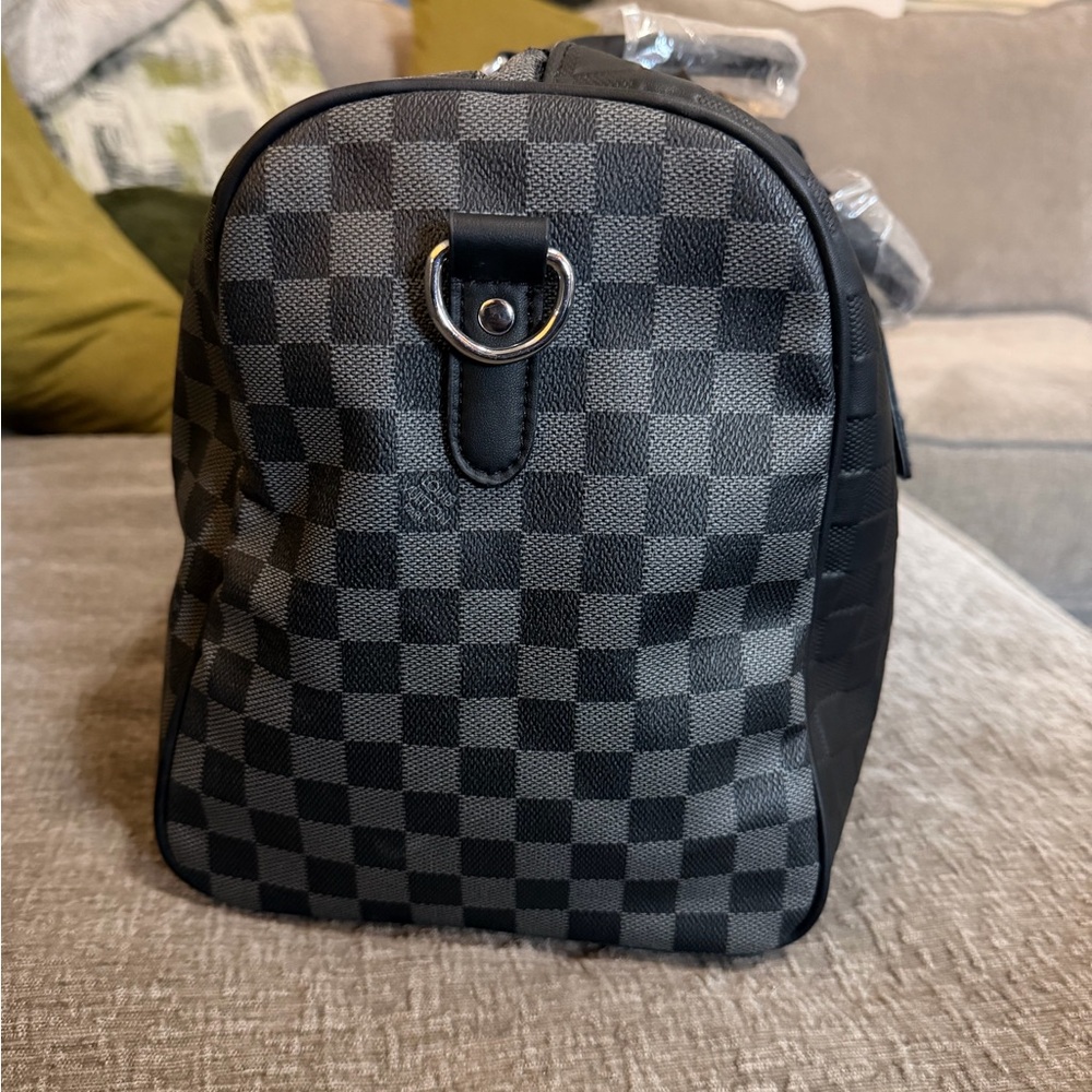 L Keepall Bandoulière 45 graphite damier duffle travel oversized - Picture 7 of 9